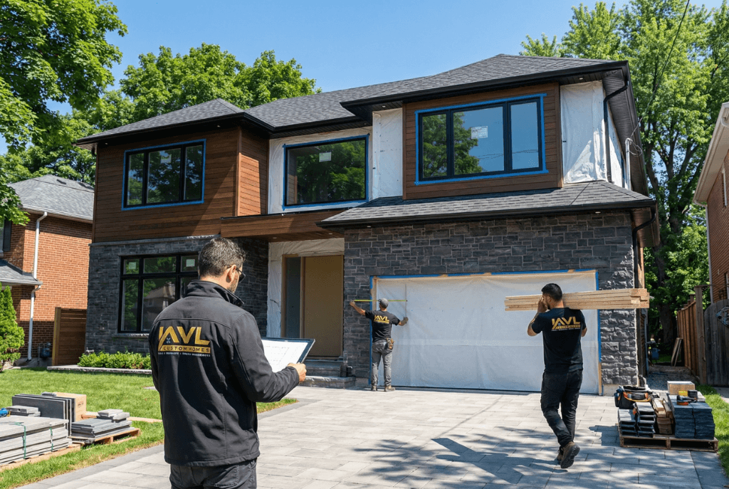Complete main floor gut and home renovation in the Greater Toronto Area.